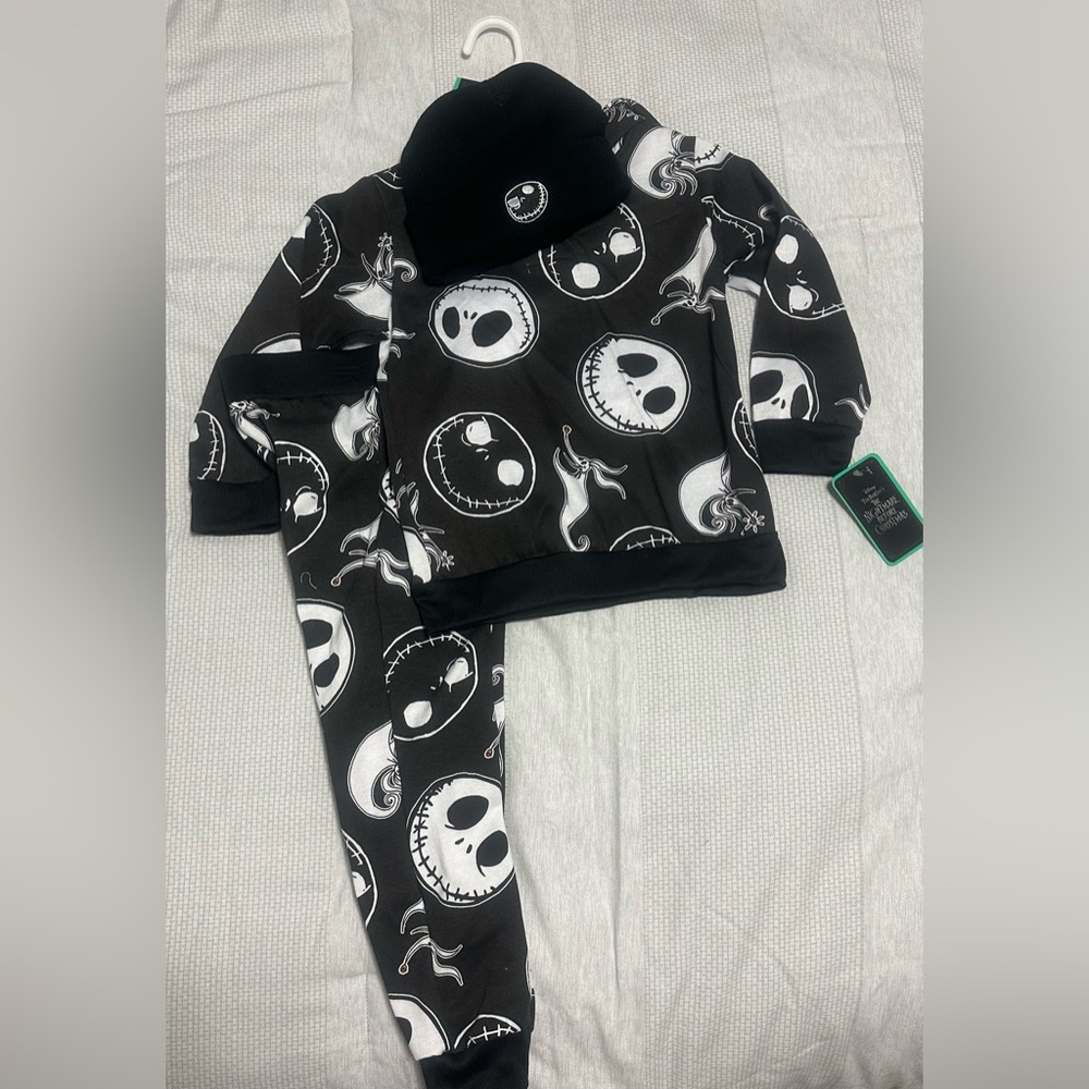 NWT Disney Tim Burton’s Nightmare before Christmas 3 piece outfit set Sz 5